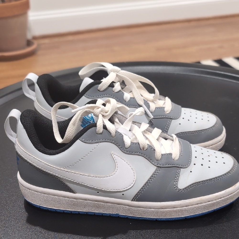 Nike Gray and White Sneakers
